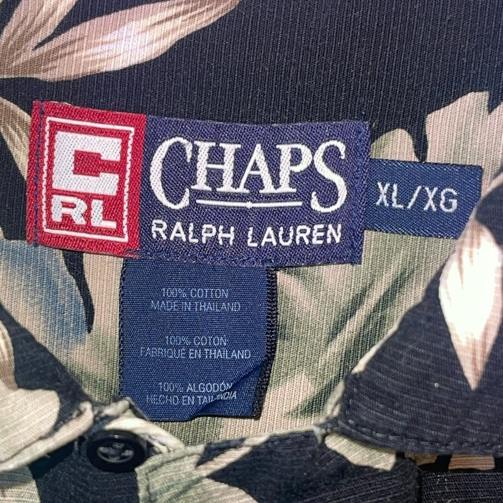 Chaps/Ralph Lauren short sleeve button up, cotton, Hawaiian shirt. Size XL GUC - Picture 7 of 7